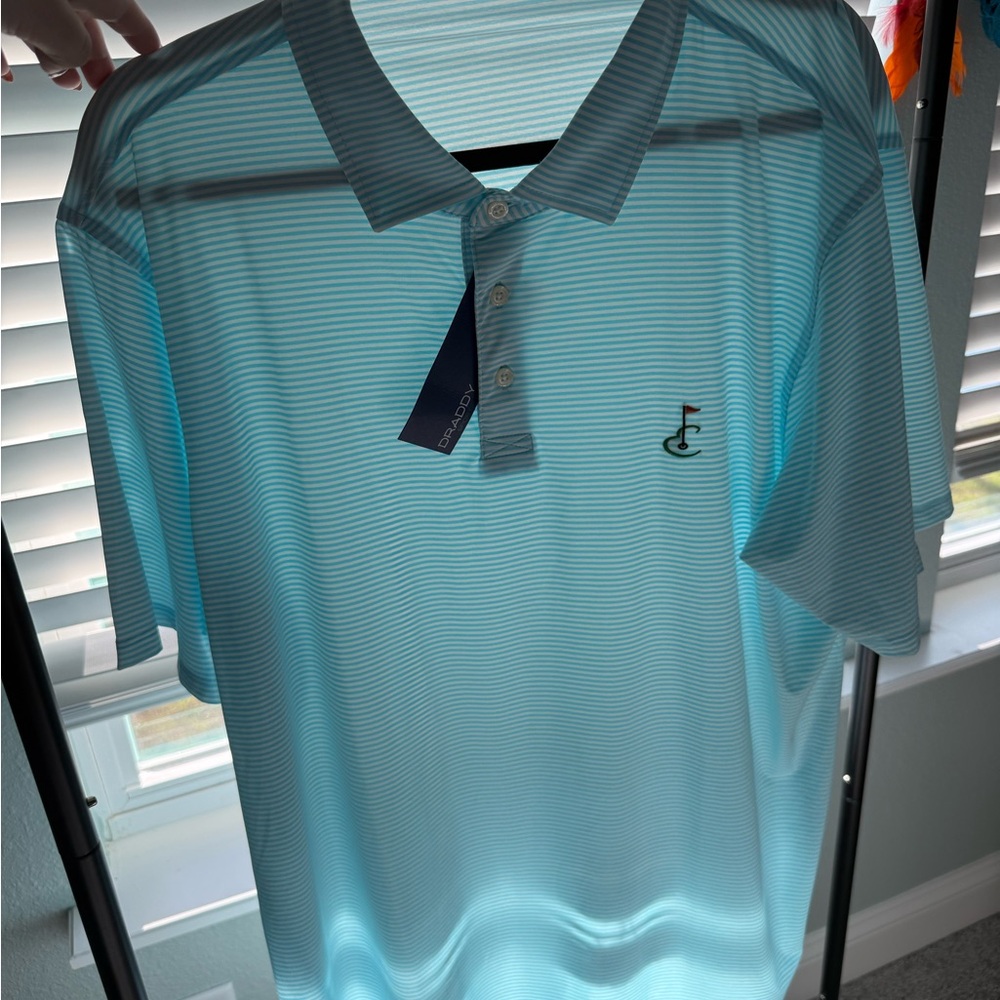 Men's Aqua Golf Polo